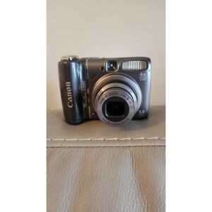 Canon PowerShot A590 IS 8.0MP Digital Camera Tested Fully Functional Grey